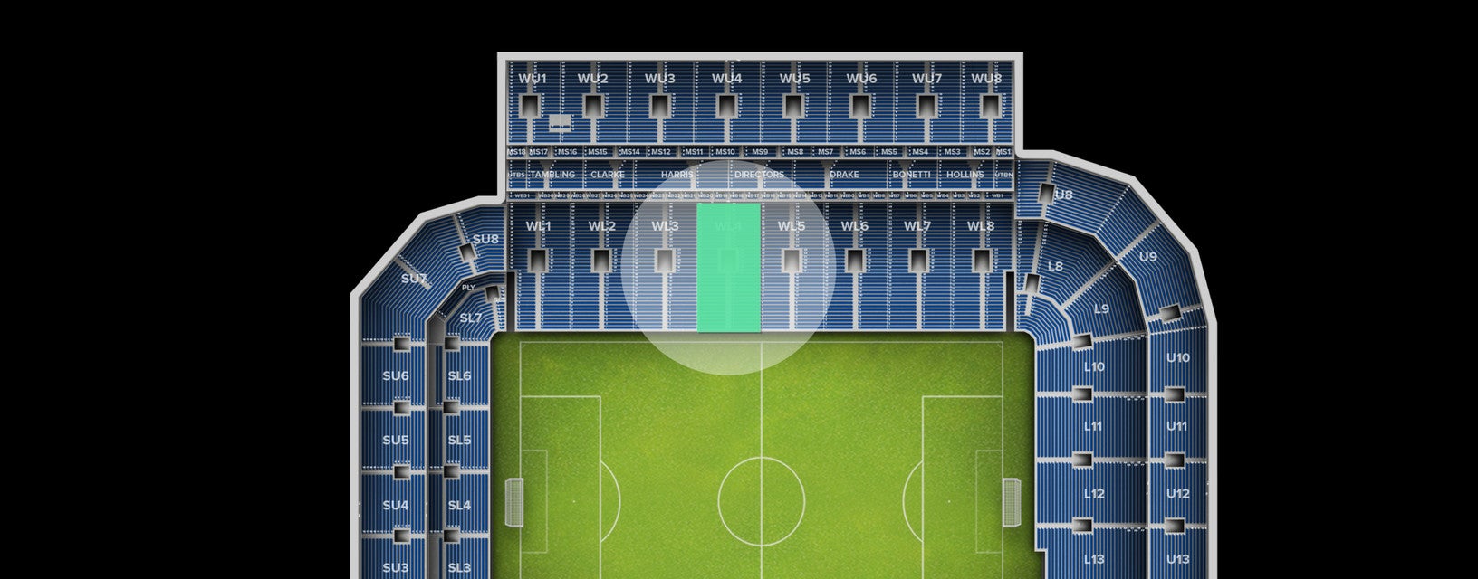 Seat view from Longside Lower