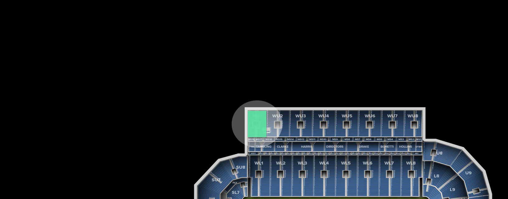 Seat view from Longside Upper