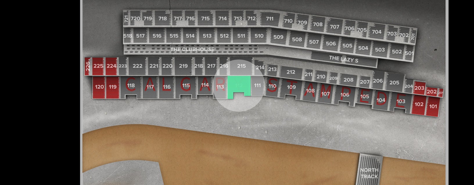 Seat view from Centre