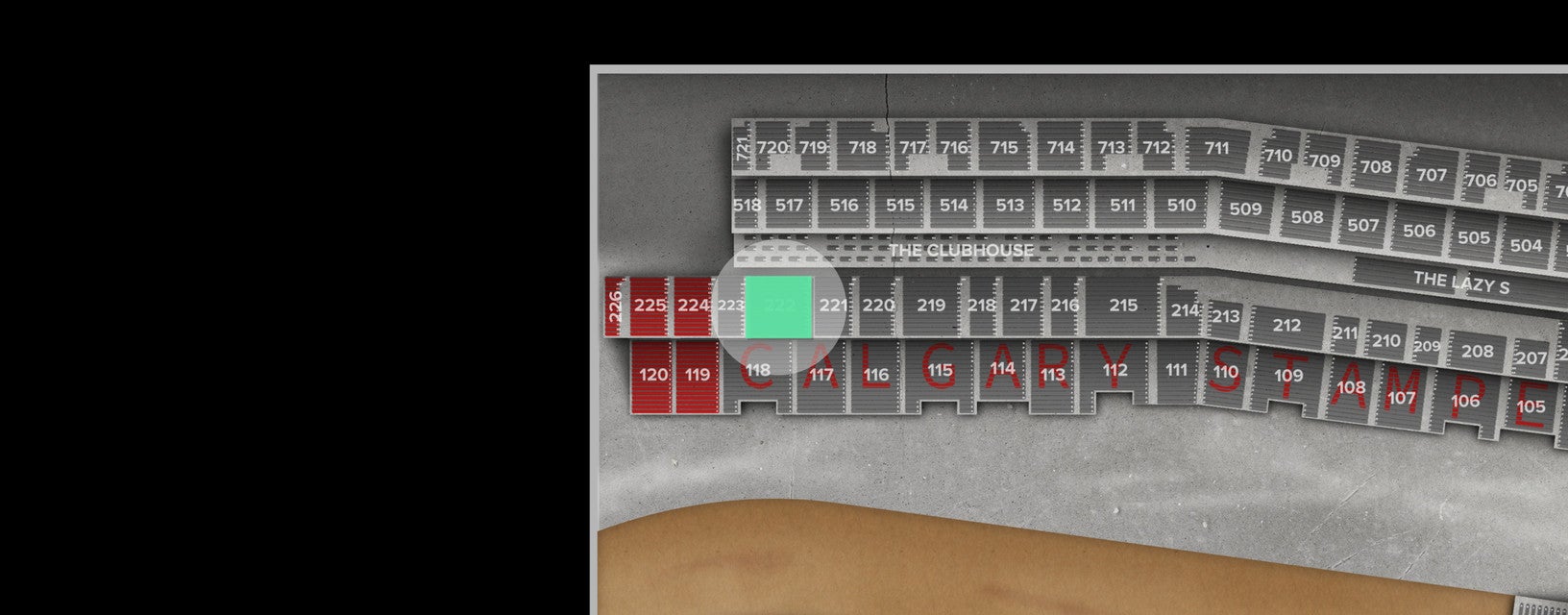 Seat view from South End