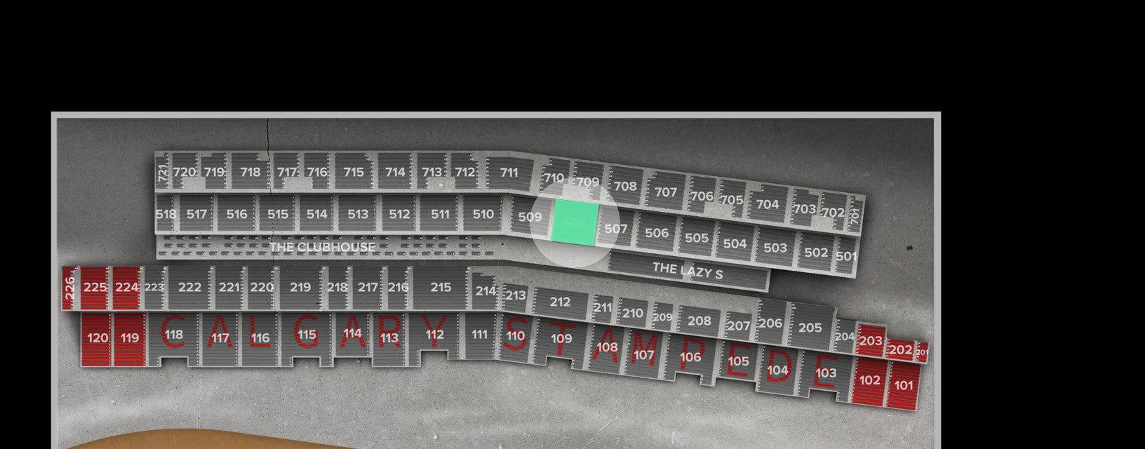 Seat view from Centre