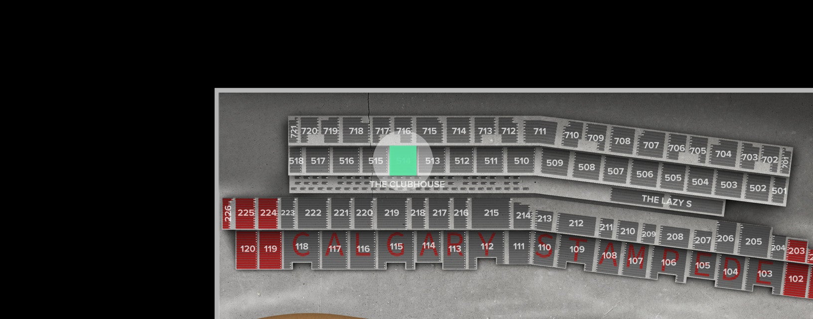 Seat view from North Centre