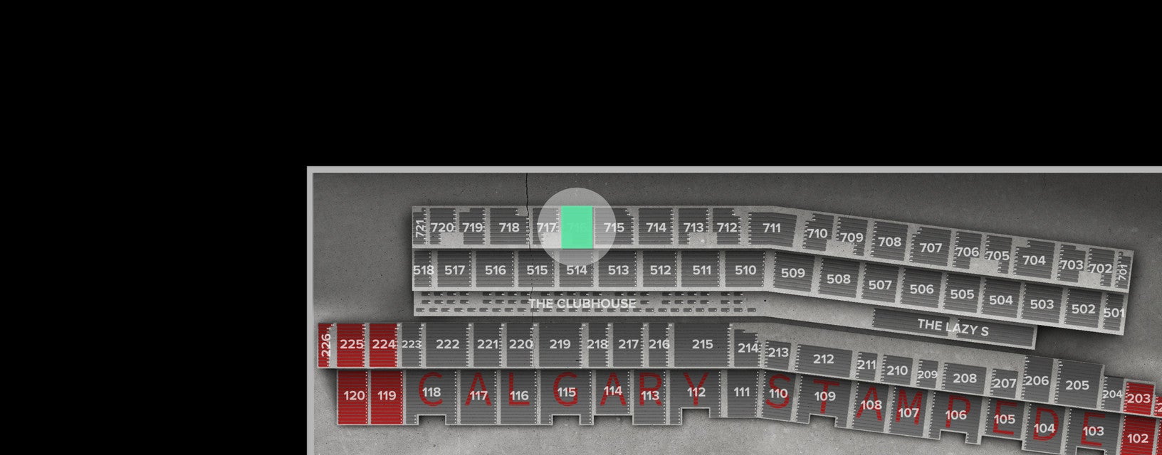 Seat view from South Centre