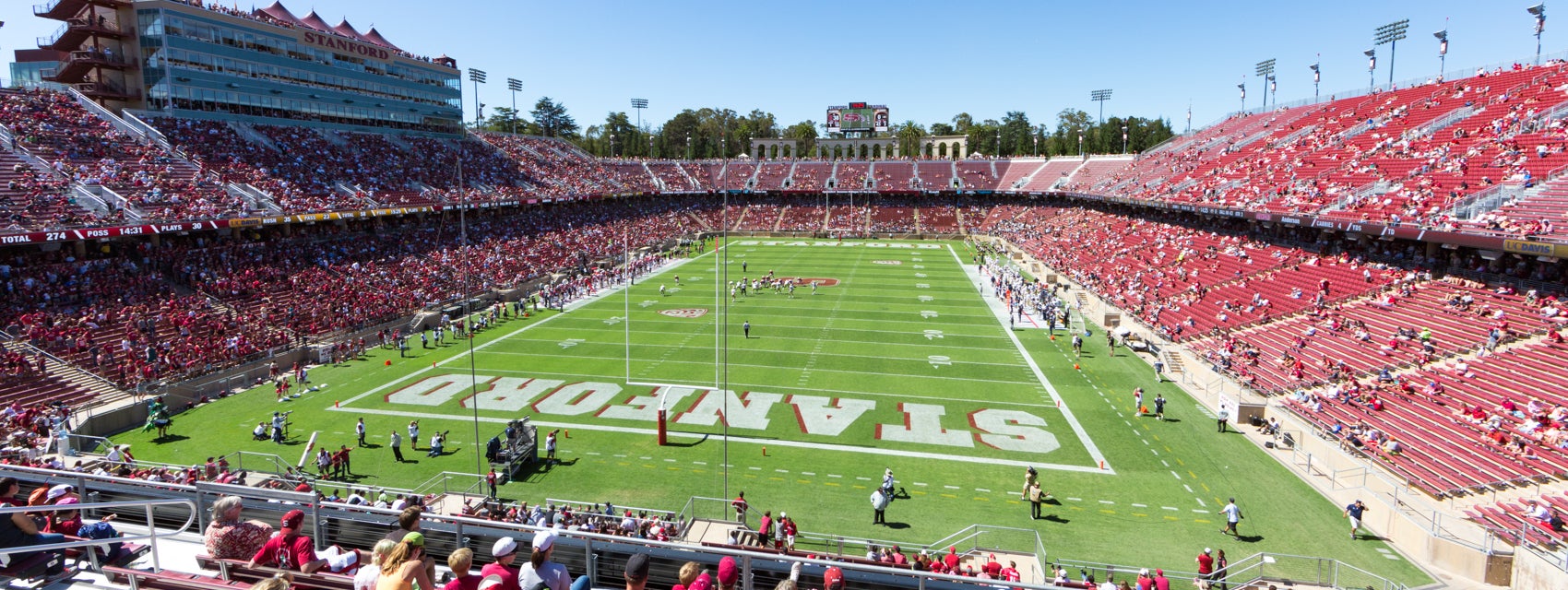 Seat view from Upper End Zone