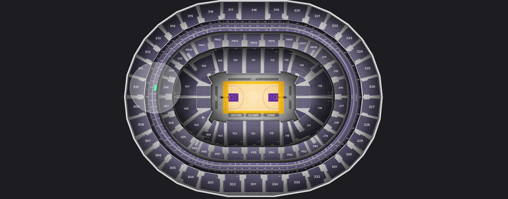 Seat view from Suite