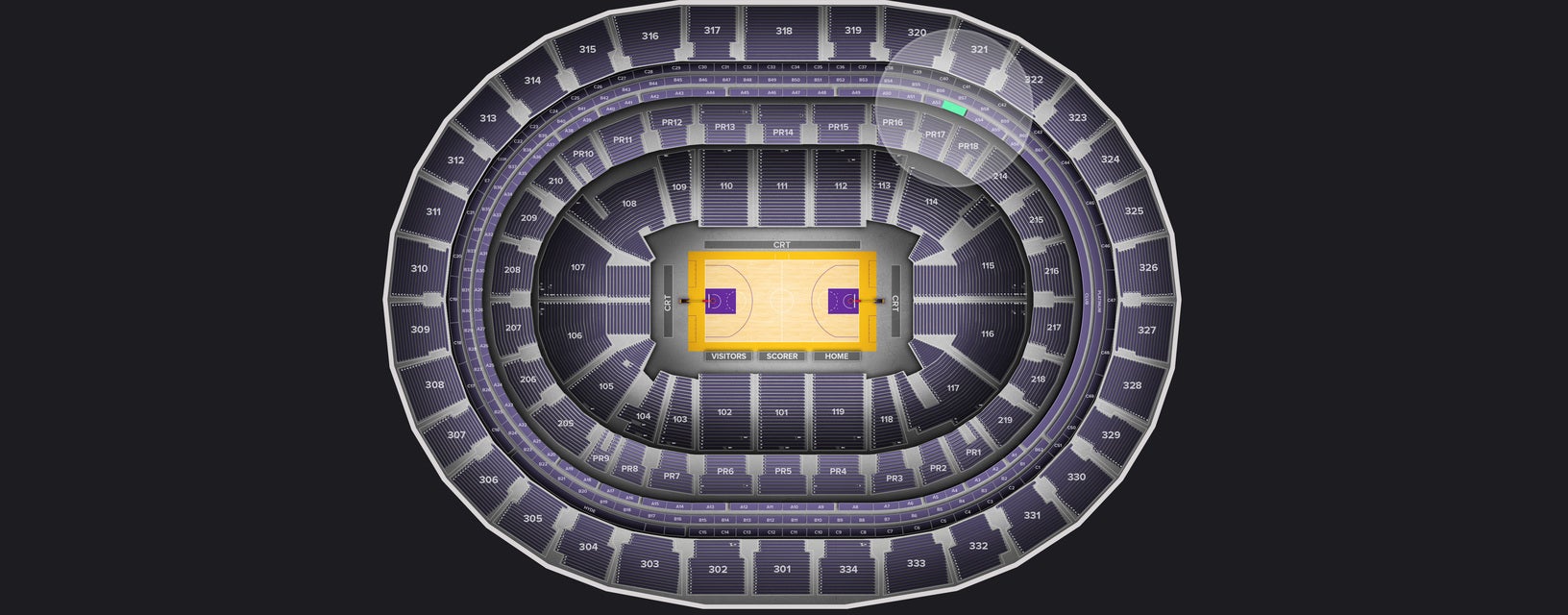 Seat view from Suite
