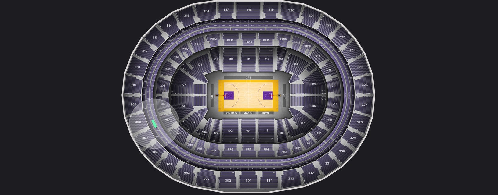 Seat view from Suite