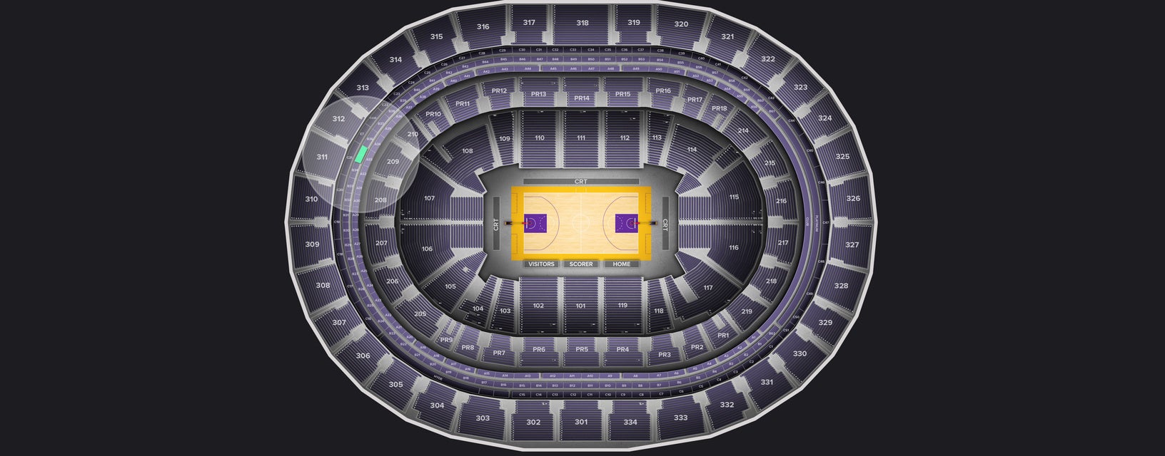 Seat view from Suite