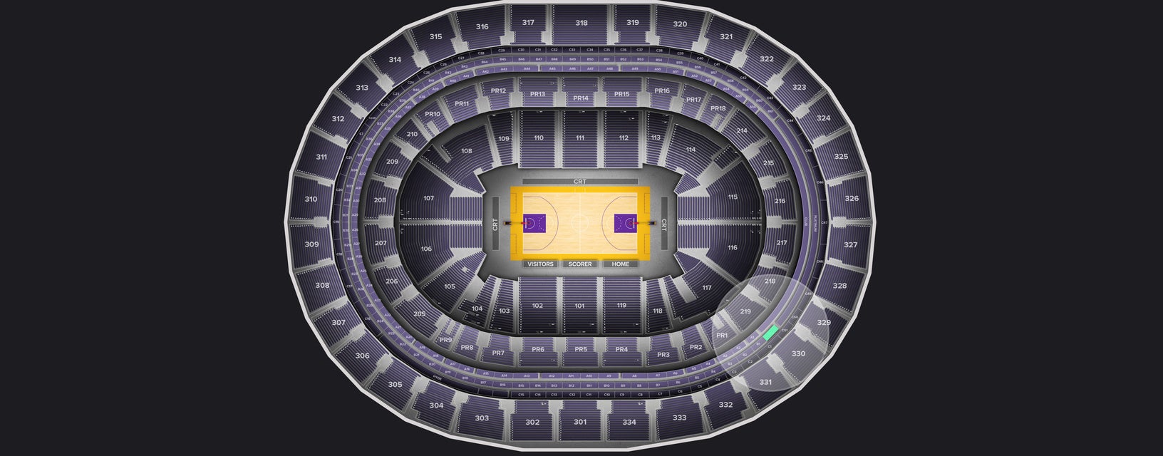 Seat view from Suite