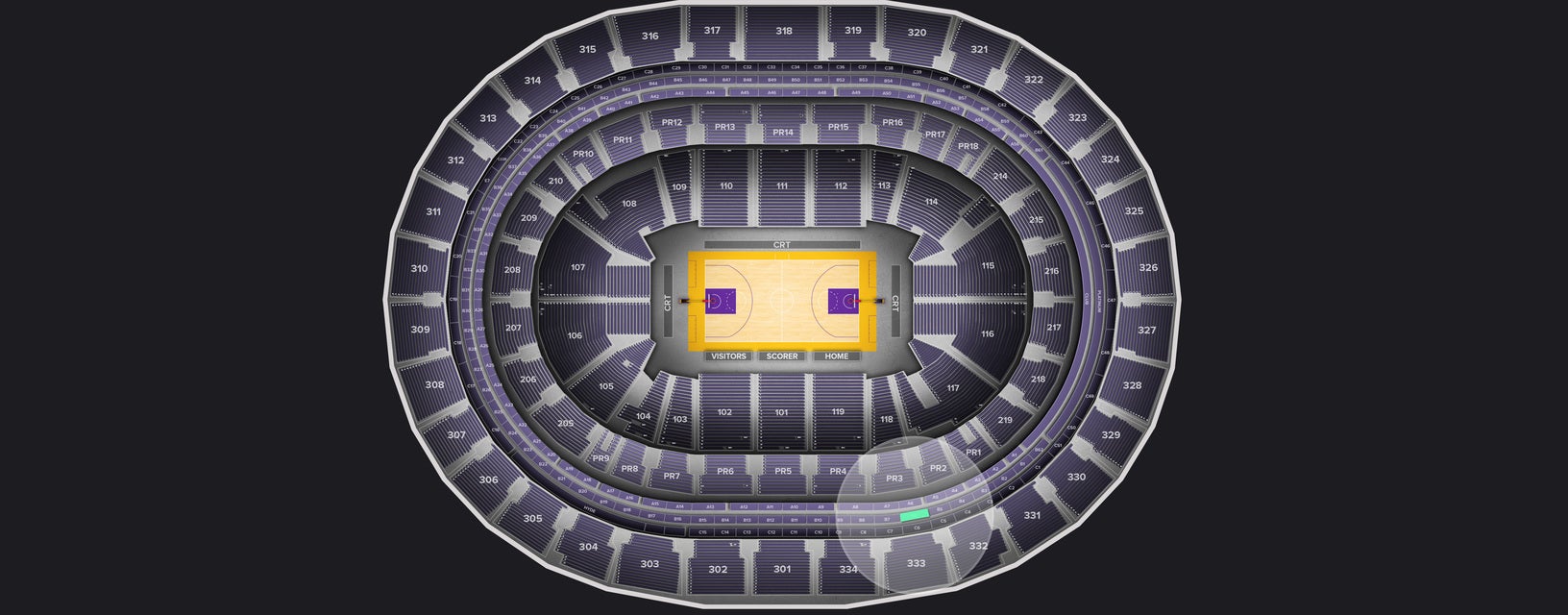 Seat view from Suite