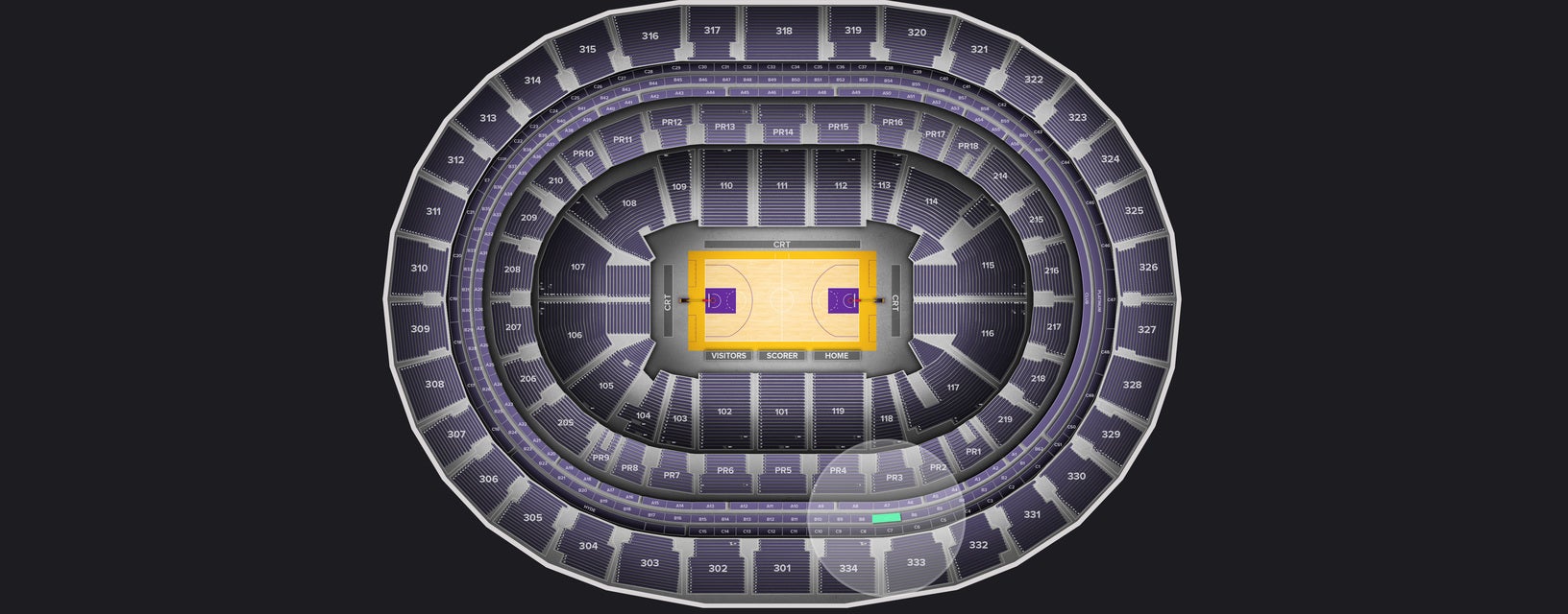 Seat view from Suite