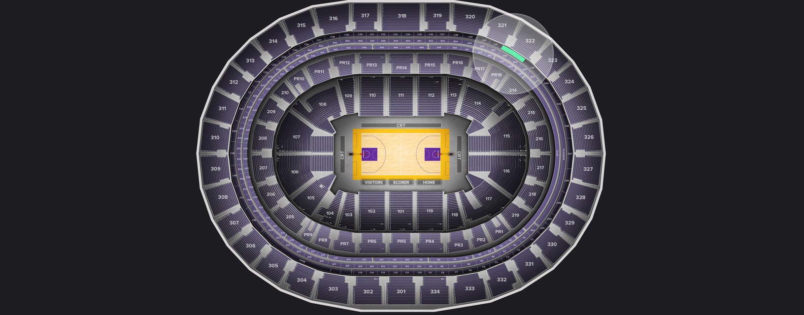 Seat view from Suite