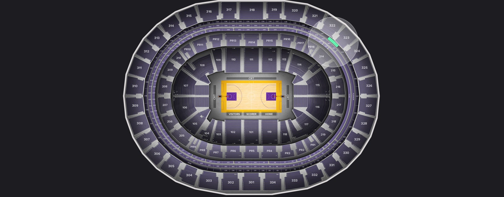 Seat view from Suite