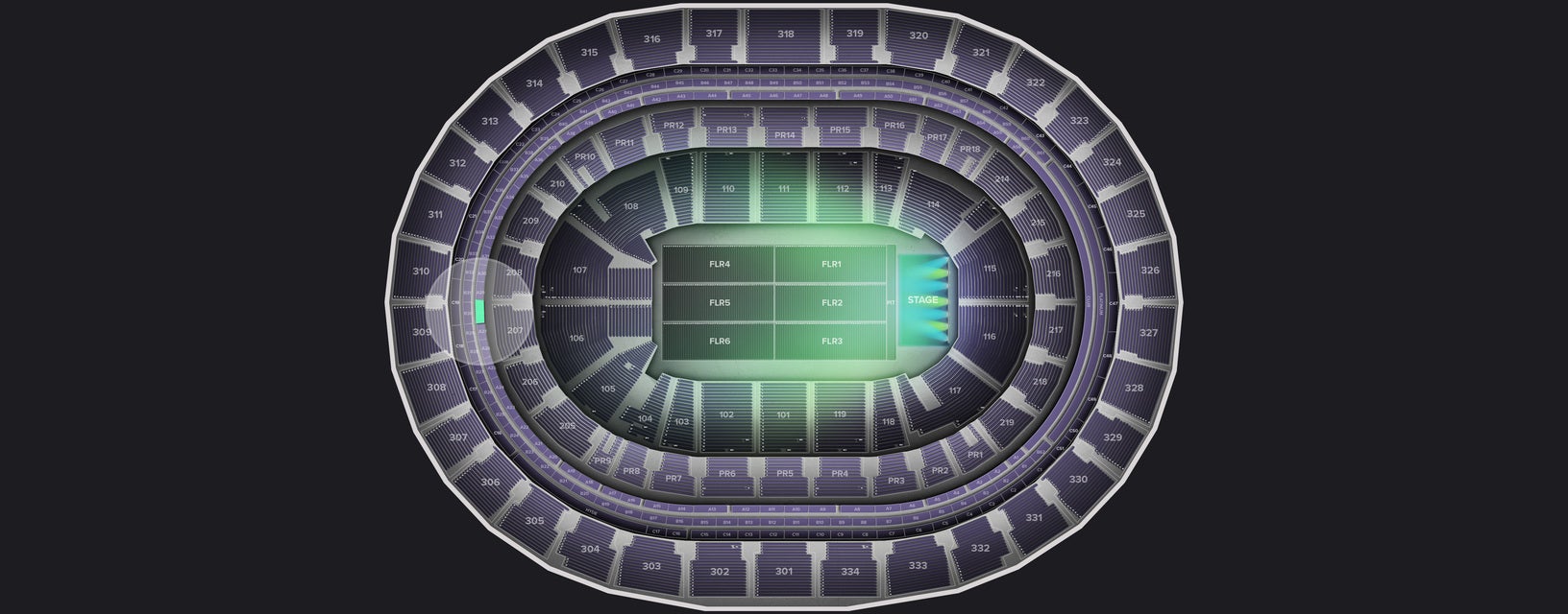 Seat view from Suite