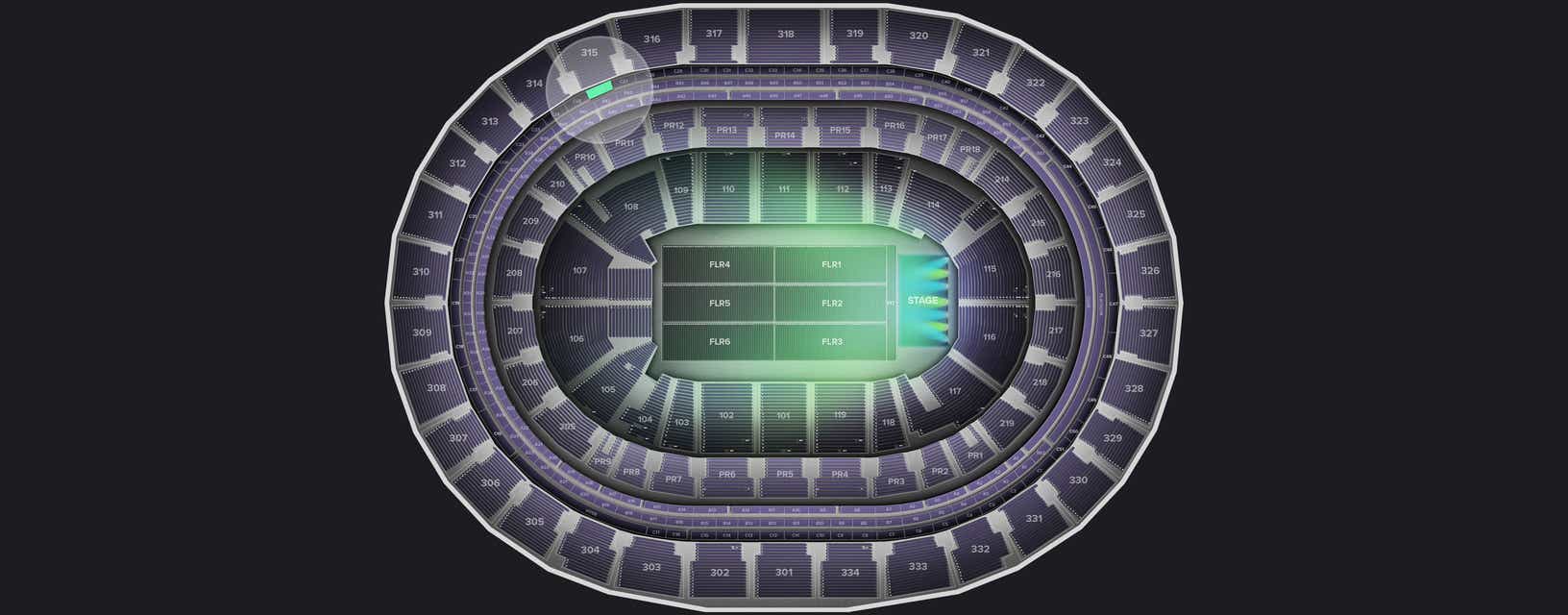 Seat view from Suite