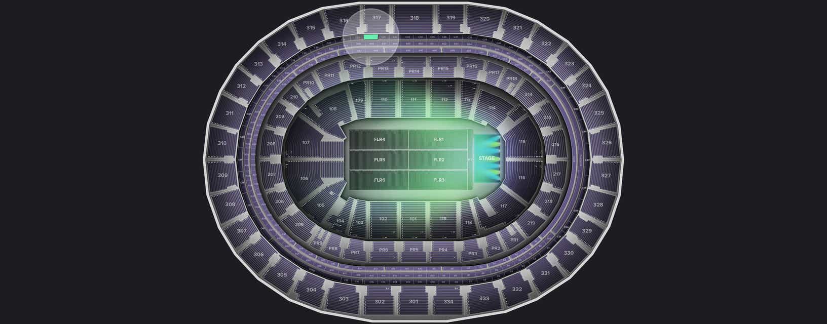 Seat view from Suite