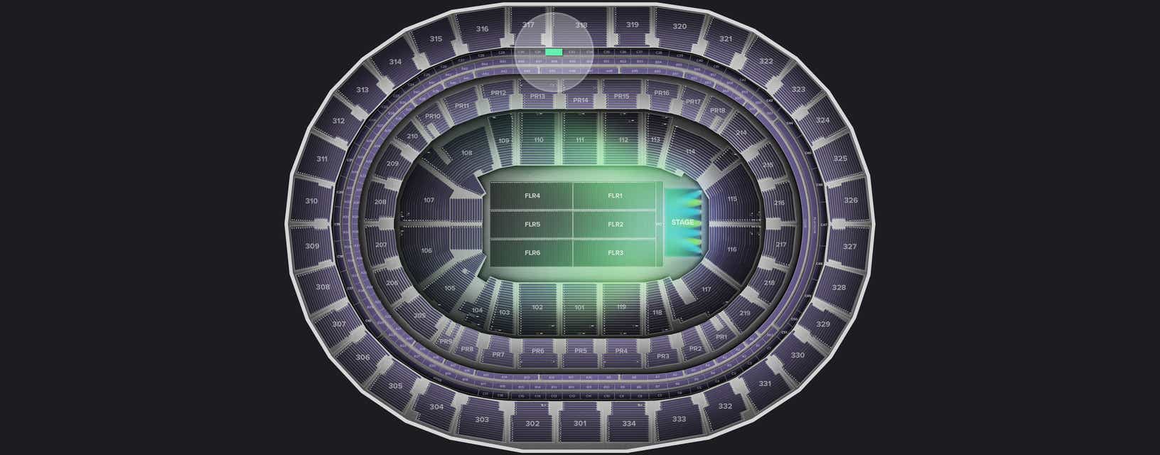 Seat view from Suite