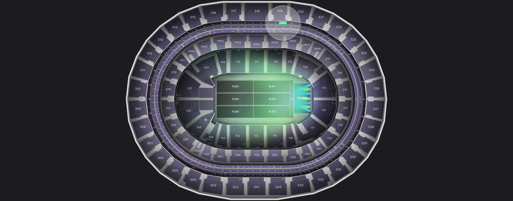 Seat view from Suite