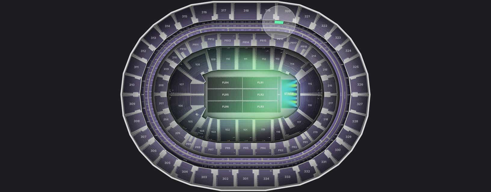 Seat view from Suite