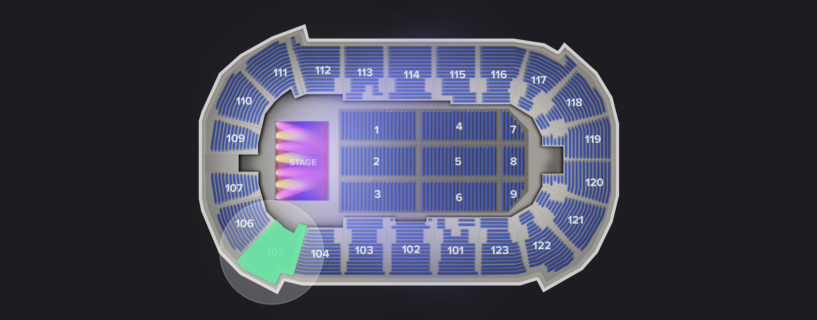 Seat view from Lower