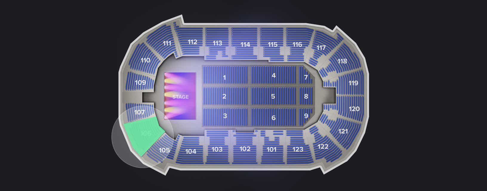 Seat view from Lower