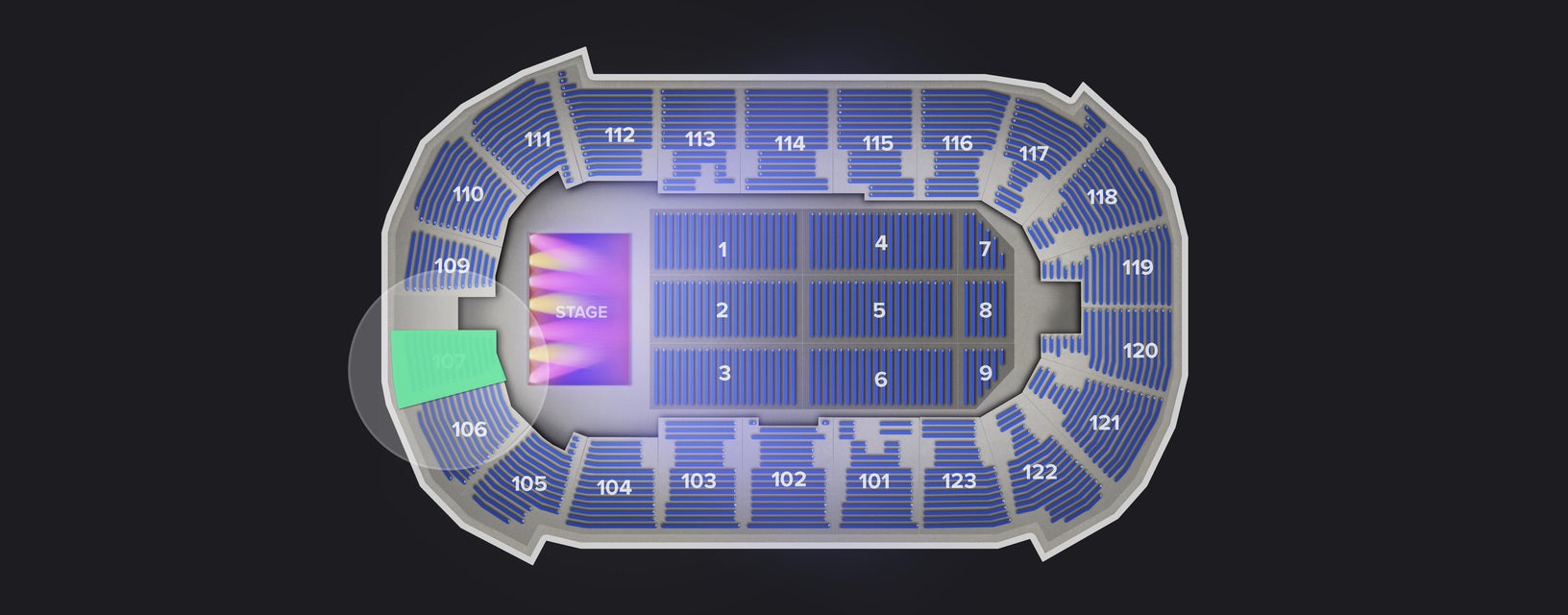 Seat view from Lower