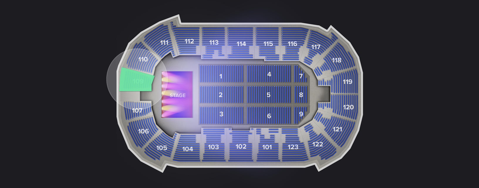 Seat view from Lower