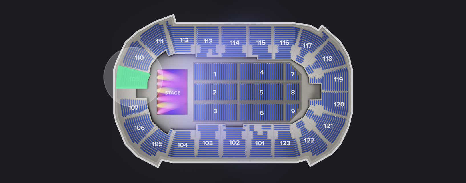 Seat view from Lower