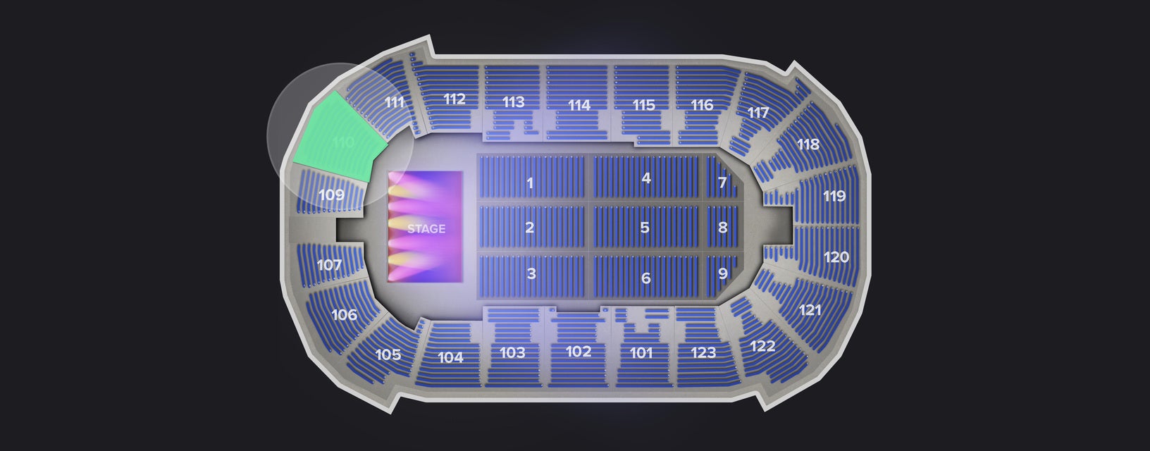 Seat view from Lower