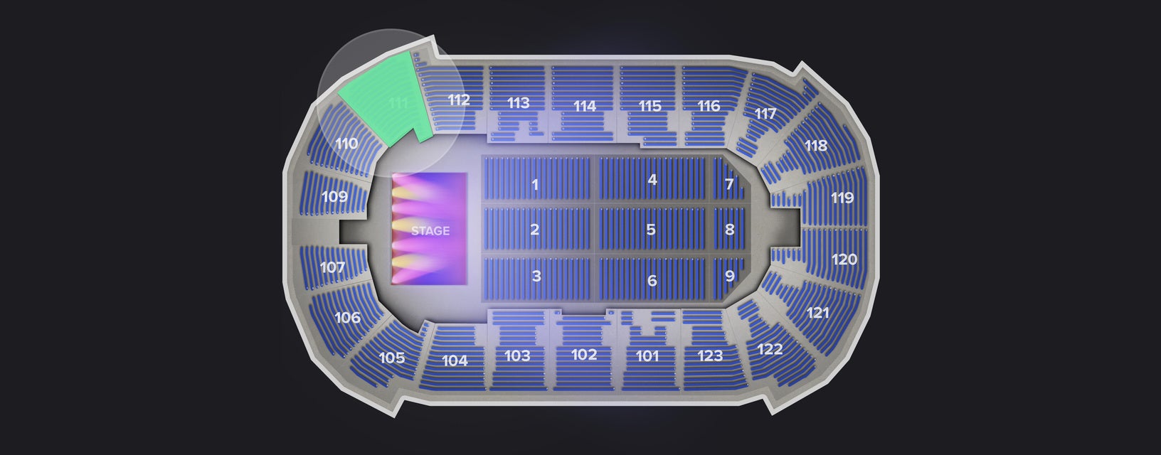 Seat view from Lower