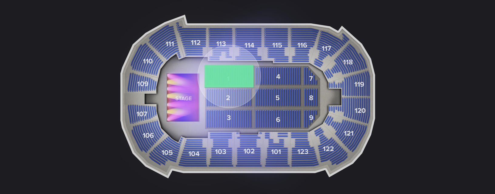 Seat view from Floor