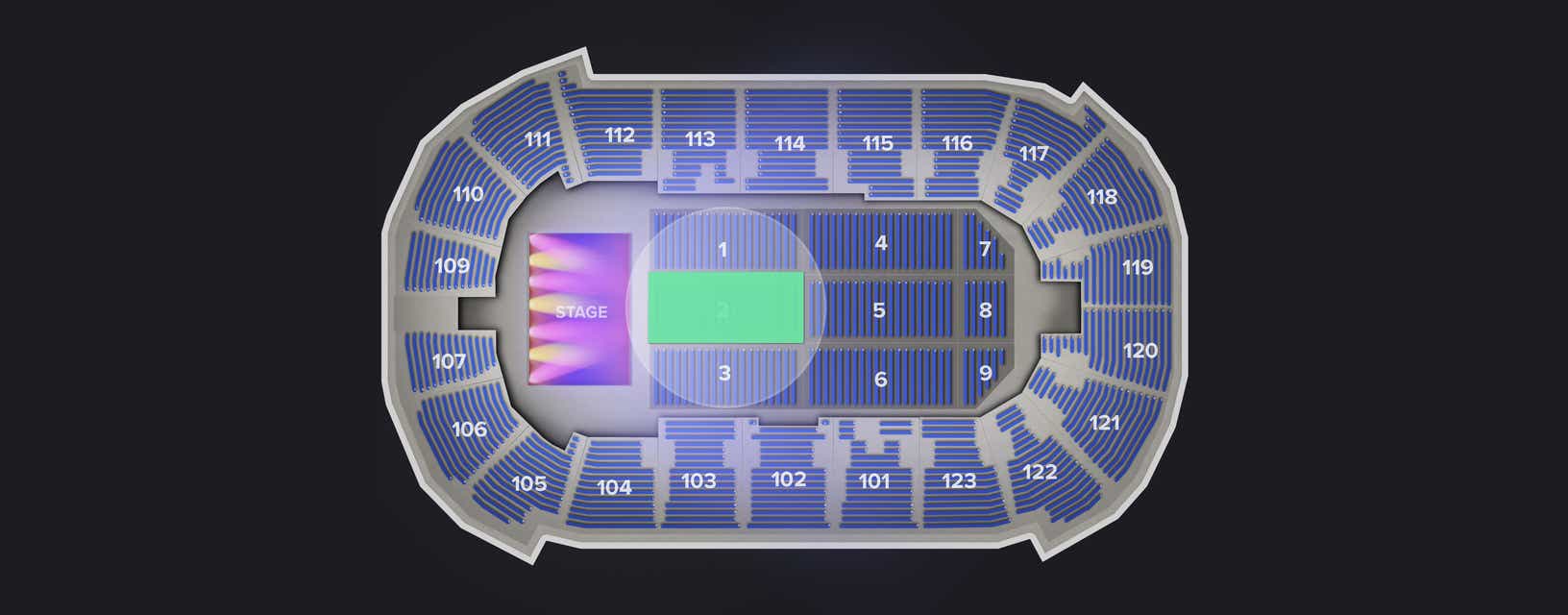 Seat view from Floor