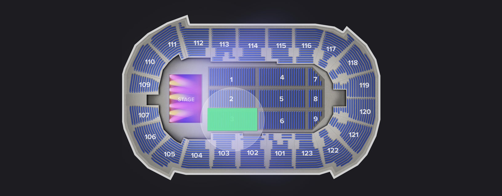 Seat view from Floor