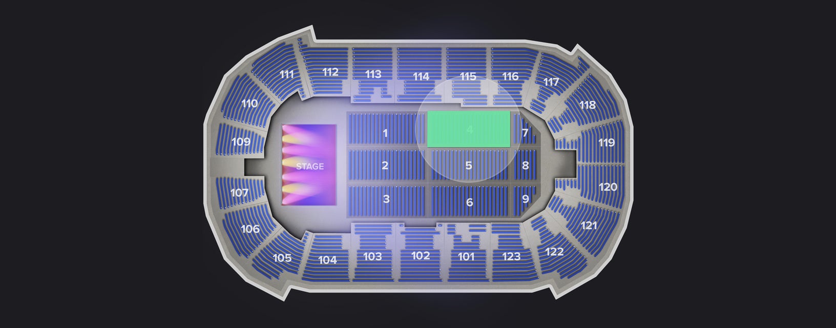 Seat view from Floor