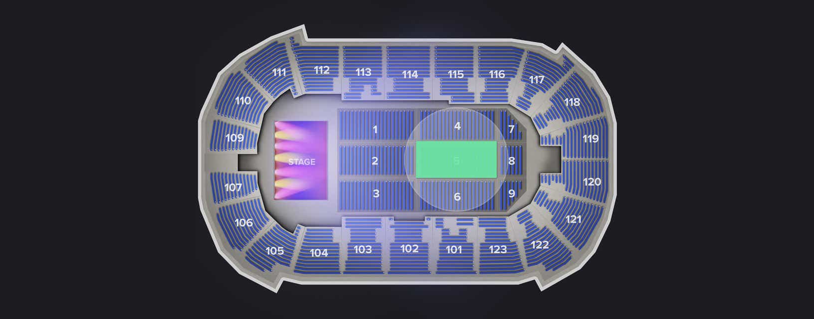 Seat view from Floor