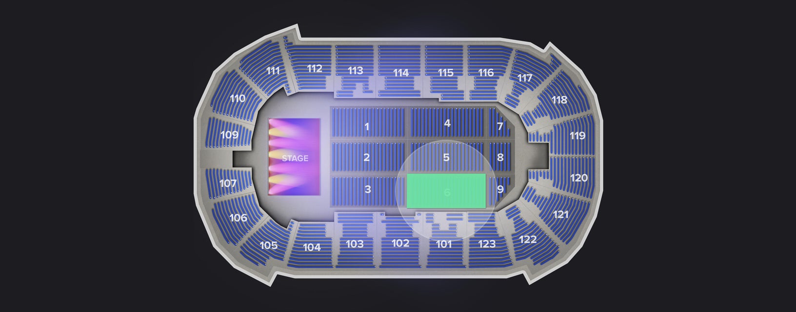 Seat view from Floor