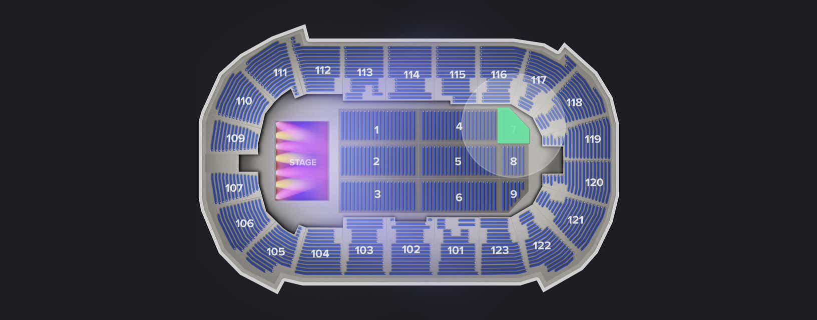 Seat view from Floor