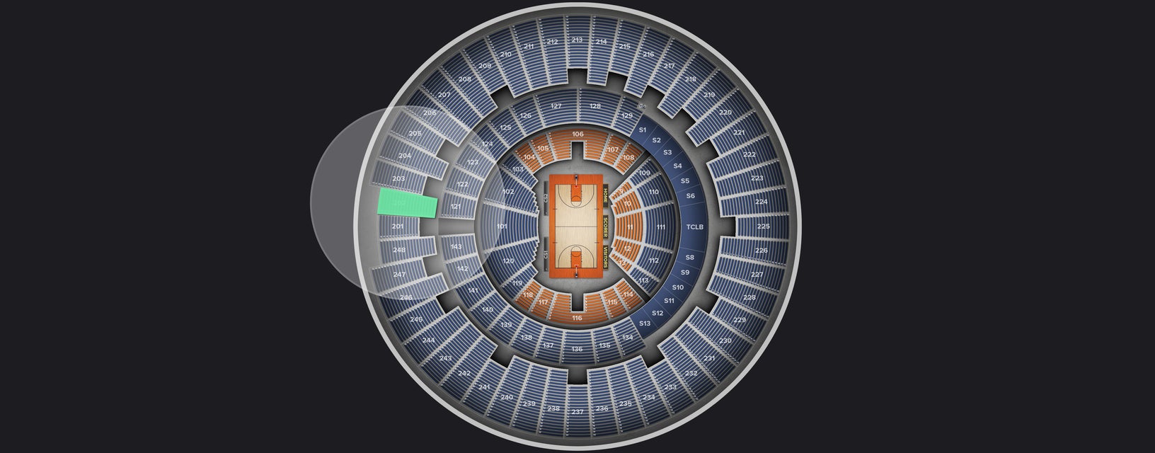 Seat view from Upper