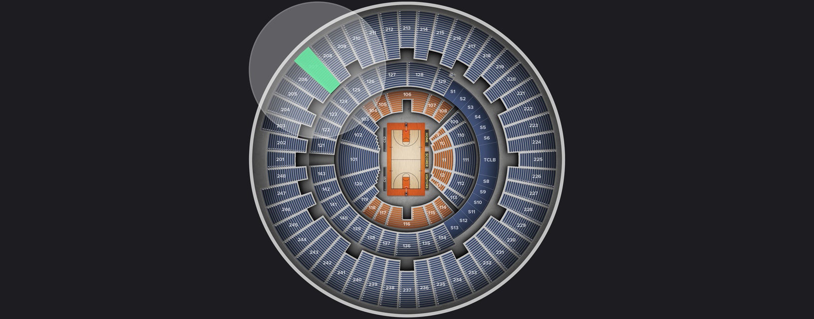 Seat view from Upper