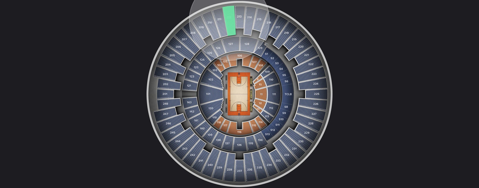 Seat view from Upper
