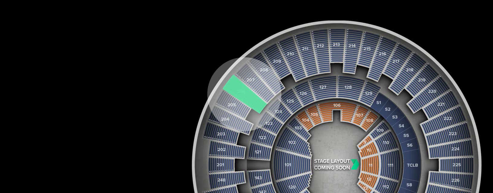 Seat view from Upper