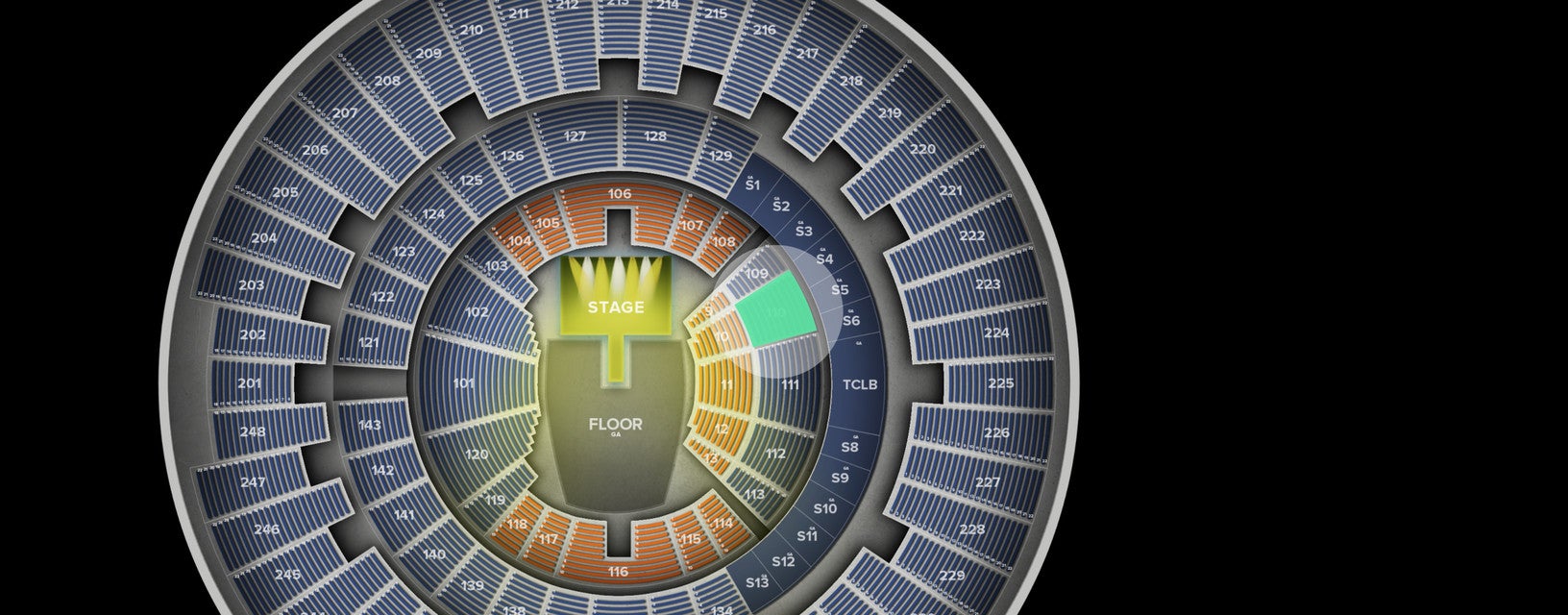 Seat view from Lower