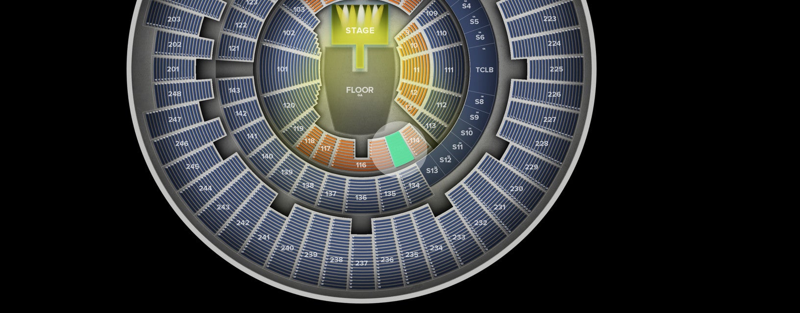 Seat view from Lower