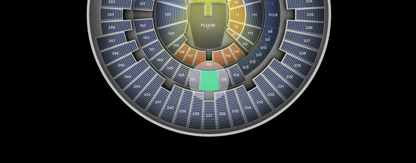 Seat view from Lower