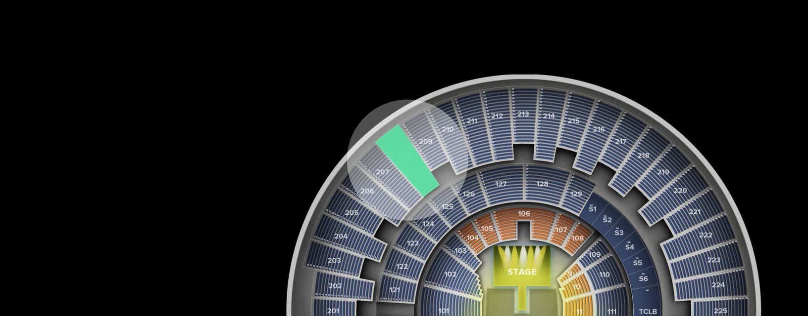 Seat view from Upper