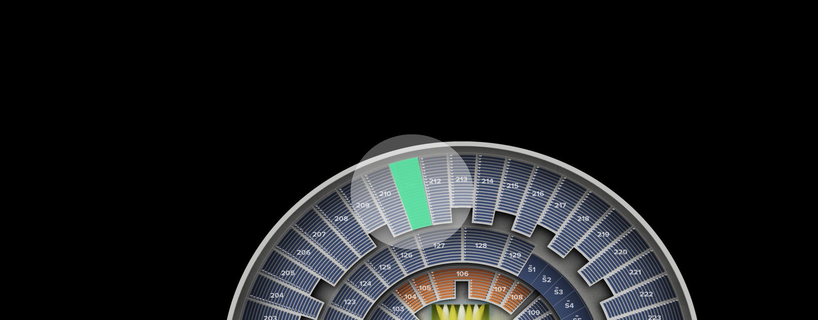 Seat view from Upper