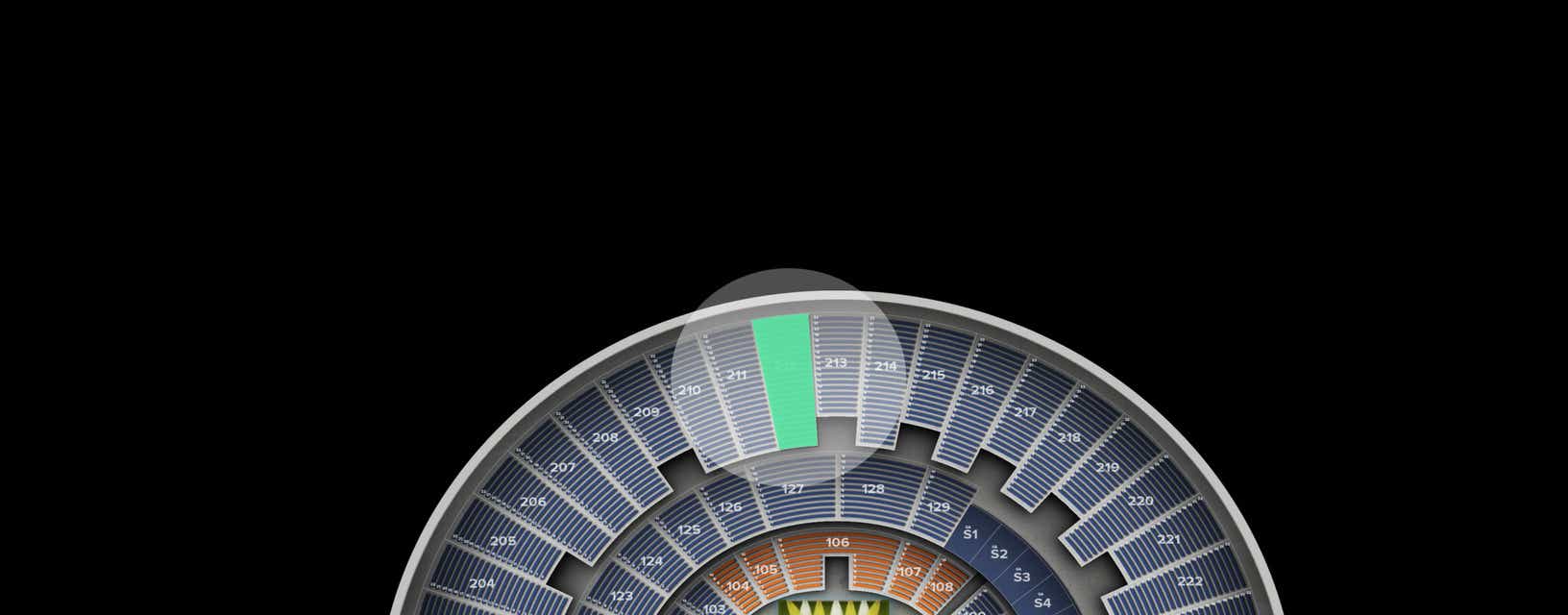 Seat view from Upper