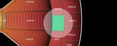 Seat view from Lower Balcony Center