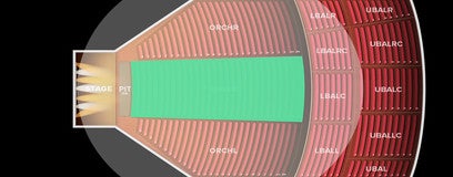 Seat view from Orchestra Center