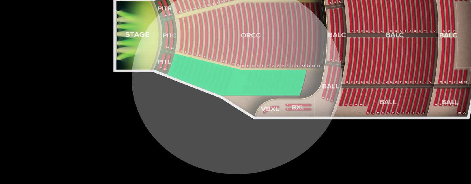 Seat view from Orchestra Left